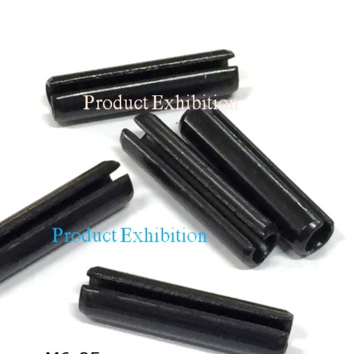 สลัก ปิ้นตะกุด ปิ้นกระบอก เหล็กชุบดำ ขนาดM4x10 , M4x18 ,M6x25 , M8x60 ,  M10x55 , M10x70