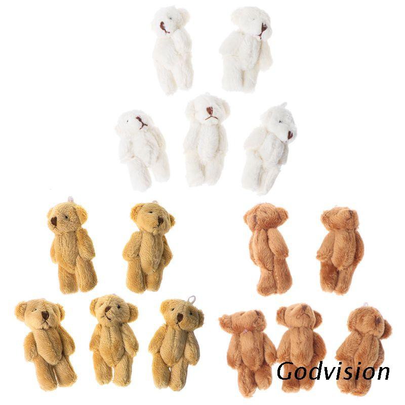 younx ของเล่นตุ๊กตาหมีกํามะหยี่ 5 ชิ้น
