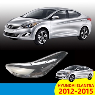 Hyundai Elantra (2012-2016) ฝาครอบเลนส์ไฟหน้า เลนส์ไฟหน้า ฝาครอบไฟหน้า ไฟหน้ารถยนต์ ไฟหน้าสําหรับ ฝาครอบไฟหน้าตรงรุ่น ฝาครอบเลนส์  headlamp cover ไฟหน้า โคมไฟหน้า ฝาครอบเลนส์