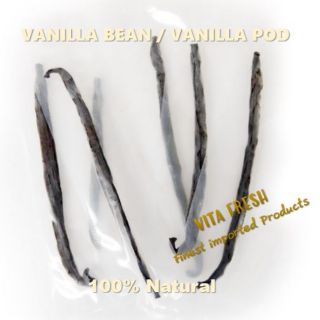 VANILLA POD TAHITENSIS VANILLA BEAN ฝักวนิลาตาฮิติ Premium grade หอม ฉ่ำ เต็มฝัก