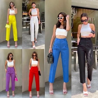 Lupinta high-waist pants กางเกงขายาวเอวสูงทรงกระบอกเล็ก🚨