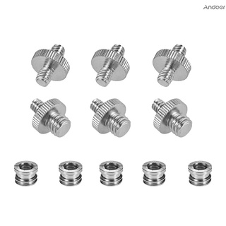 ชุดอะแดปเตอร์สกรูเกลียว 1/4"-20 And 3/8"-16 สําหรับขาตั้งกล้อง