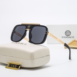 ย้อนยุค แฟชั่น ผู้หญิง ผู้ชาย แว่นกันแดด Versace ป้ายดีไซเนอร์ ย้อนยุค แฟชั่น uv400