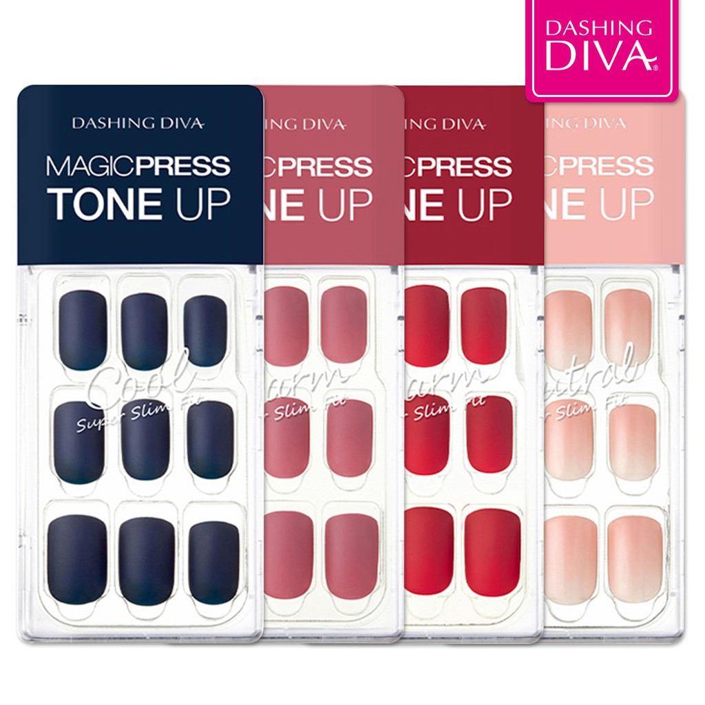 [พร้อมส่ง] Dashing Diva Magic Press MDR463-MDR483 1กล่อง 30เล็บ