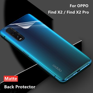 Matte Frosted Back Film ฟิล์มไฮโดรเจล เหมาะสำรับ OPPO Find X2 ฟิล์มติดด้านหลังโทรศัพท์มือถือ