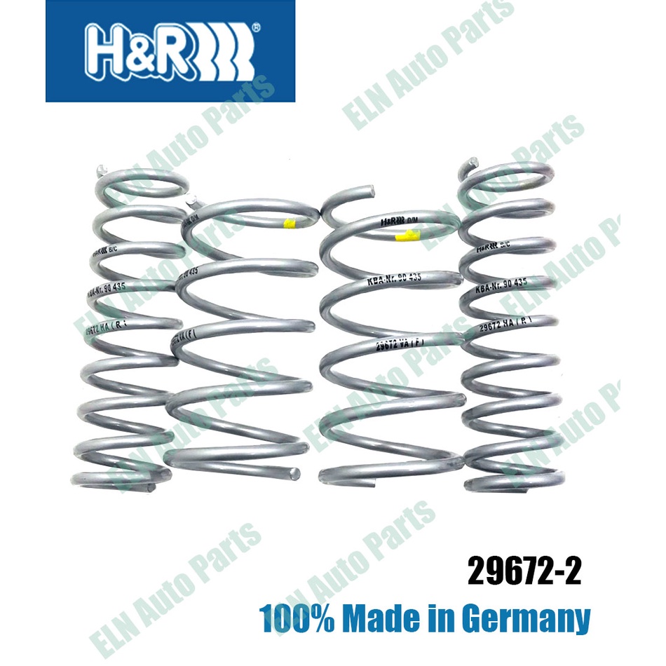 H&amp;R สปริงโหลด (lowering spring) บีเอ็มดับเบิลยู BMW E34 5series 518i ,520i, 525i, 530i, 535i  หน้าลง 35 มิล หลัลง10 มิล