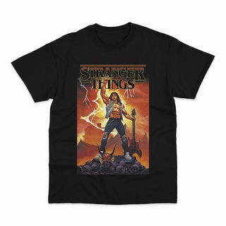 ถูกสุดๆเสื้อยืด พิมพ์ลาย Eddie Munson Metal PLaying Guitar Stranger Things สไตล์วินเทจรหัสเต็ม