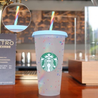 หลอดดูด Starbucks เปลี่ยนสีได้ ใช้ซ้ําได้ 1 ชิ้น