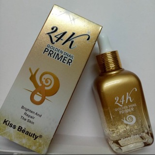 ไพรเมอร์เซร่ำ หอยทาก Kiss Beauty Karite 24K  GOLD ใช้ทาใบหน้า  ก่อนแต่งหน่า  ช่วยให้ใบหน้าชุ่มชื่นแต่งหน้าติดทนนรน