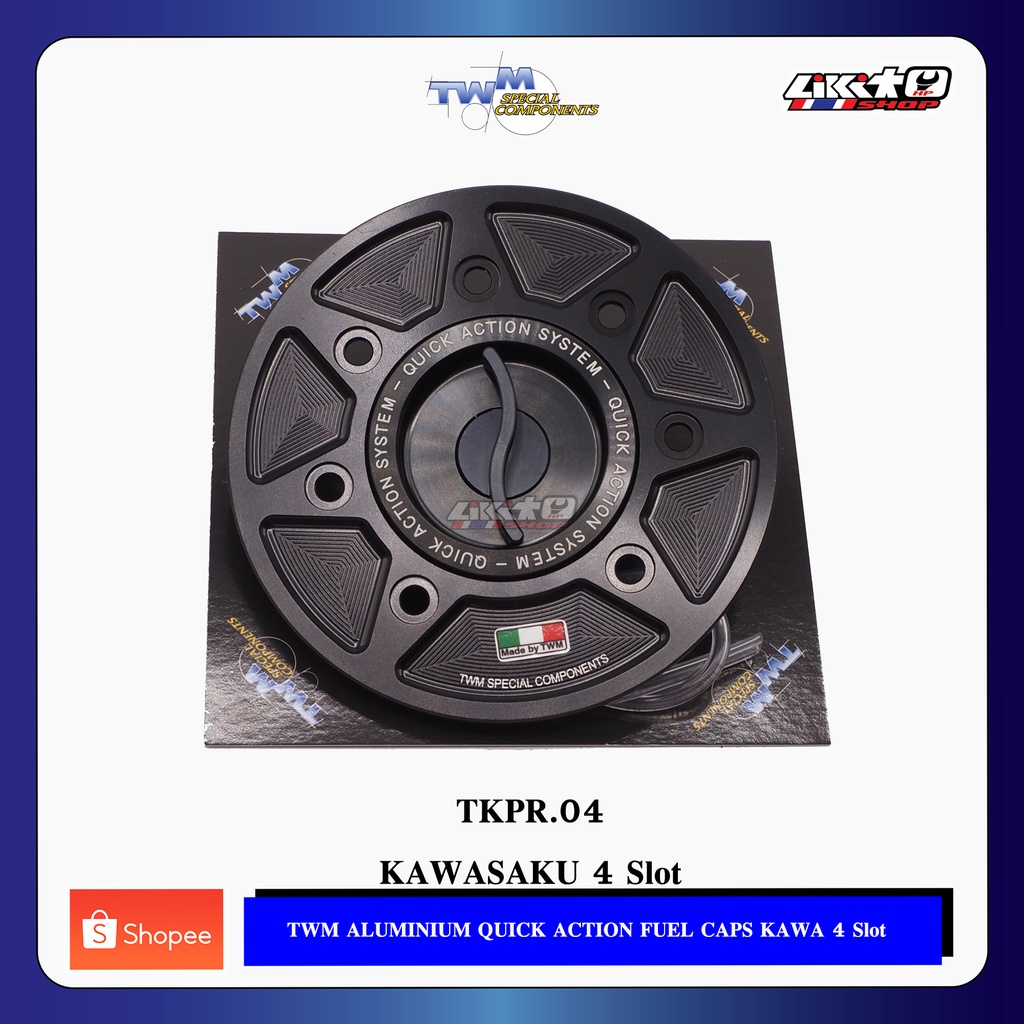 TWM ฝาถังแต่ง KAWASAKI 4รู (TKPR.04) - Ninja400,Ninja650,ZX6R,Z900,ZX10R(21')
