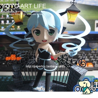 Lora PZ1 โมเดลกระดาษ ลายการ์ตูนอนิเมะ Hatsune Miku 3d แฮนด์เมด DIY