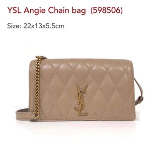 New YSL  Angie Chain Bag Diamond Quilted Lambskin (598506)