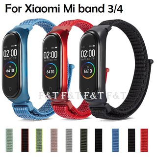 สายคล้องข้อมือไนล่อน Xiaomi Mi Band 3 / Mi Band 4 สายรัดข้อมือ