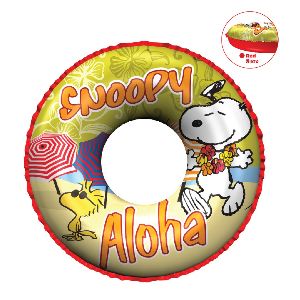 Disney(ดิสนีย์)Snoopy ห่วงยางว่ายน้ำ ห่วงยางเป่าลม ขนาด 24 นิ้ว Toy Smart