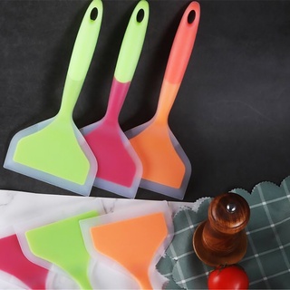 [Biho] Silicone Spatula Non-stick Wide Turner Heat Resistant Pancakes Fried Cookware