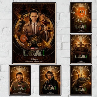 โปสเตอร์กระดาษคราฟท์ ลายละครอเมริกัน Loki Season 1 คุณภาพสูง สําหรับตกแต่งบ้าน บาร์ ห้องนั่งเล่น