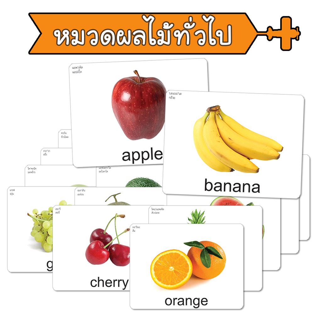 รวมกัน 100+ ภาพ บัตร ภาพ บัตร คำ ผล ไม้ ความละเอียด 2k, 4k