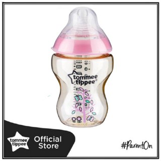 ขวดนมสีชา Tommee Tippee ขวด PESU 9oz 0m+ Newborn สีชมพู สินค้าใหม่ปี65