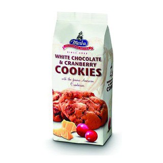 Merba White Chocolate&amp;cranberry 200g  เมอร์บาไวท์ช็อกโกแลต &amp; แครนเบอร์รี่ 200 กรัม