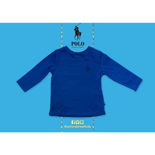 ✅ [9M] Polo Ralph Lauren Long Sleeve T-Shirt เสื้อโปโลแขนยาว สีน้ำเงิน