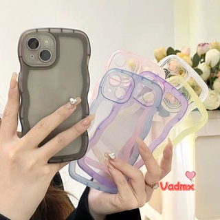 เคสโทรศัพท์มือถือแบบนิ่ม ใส ลายคลื่น สีแคนดี้ แฟชั่น สําหรับ OPPO Reno 3 Pro 5G R17 R15