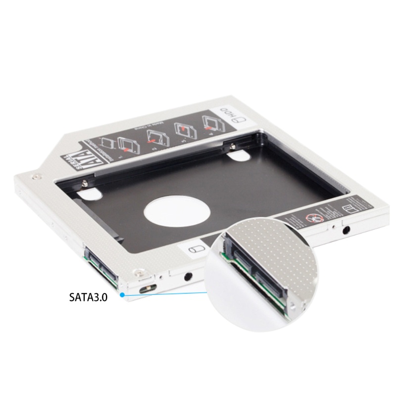 ~ อะแดปเตอร์ถาดแคดดี้ฮาร์ดไดรฟ์ Sata Ssd อลูมิเนียม 12.7 9.5 9.0 มม. 2nd
#8