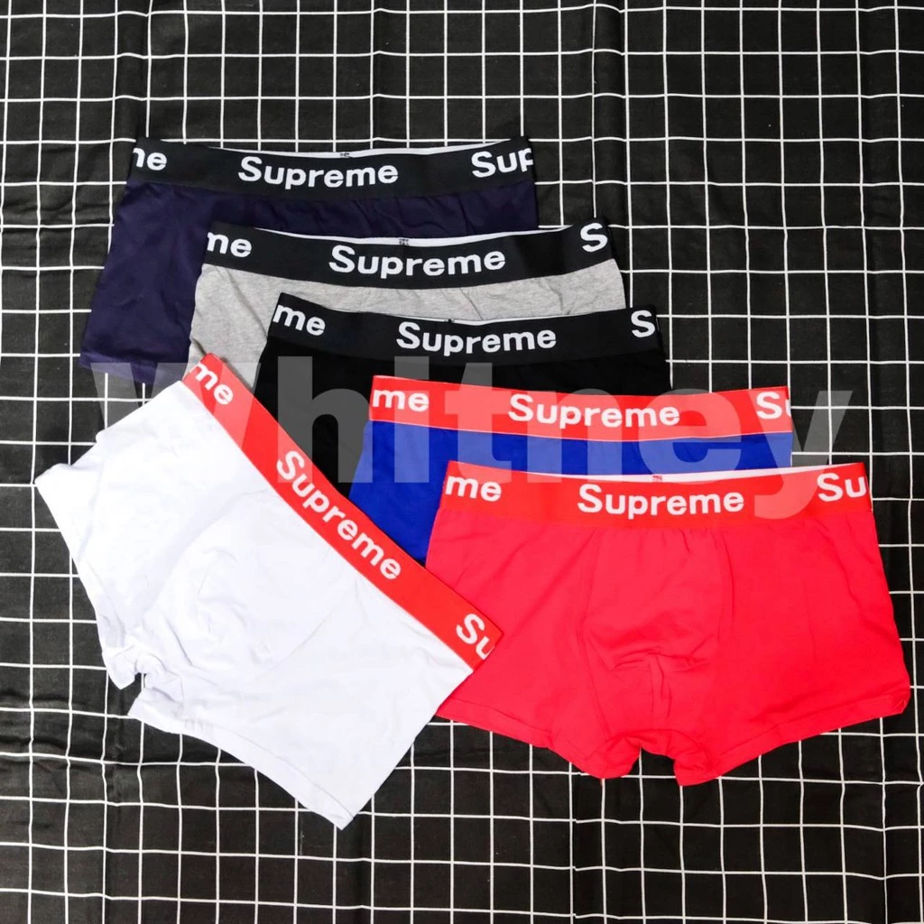🔥กางเกงในผู้ชาย SUPREME เนื้อผ้านุ่ม ✨ กางเกงใน SUPREME กางเกงในใส่สบาย (EUM70)