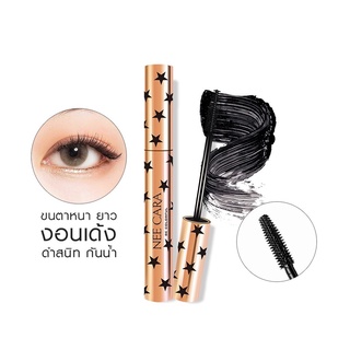 Nee Cara 3D Fiber Lashes Mascara #N190 : neecara นีคาร่า มาสคาร่า ที่ปัดขนตา ดาว x 1 ชิ้น beautybakery