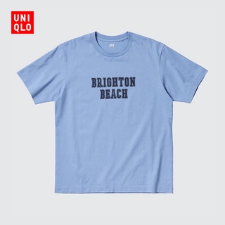 ใหม่ Uniqlo UT เสื้อยืดลําลอง แขนสั้น พิมพ์ลาย NY Weekend Trip สําหรับผู้ชาย ผู้ปกครอง เด็ก