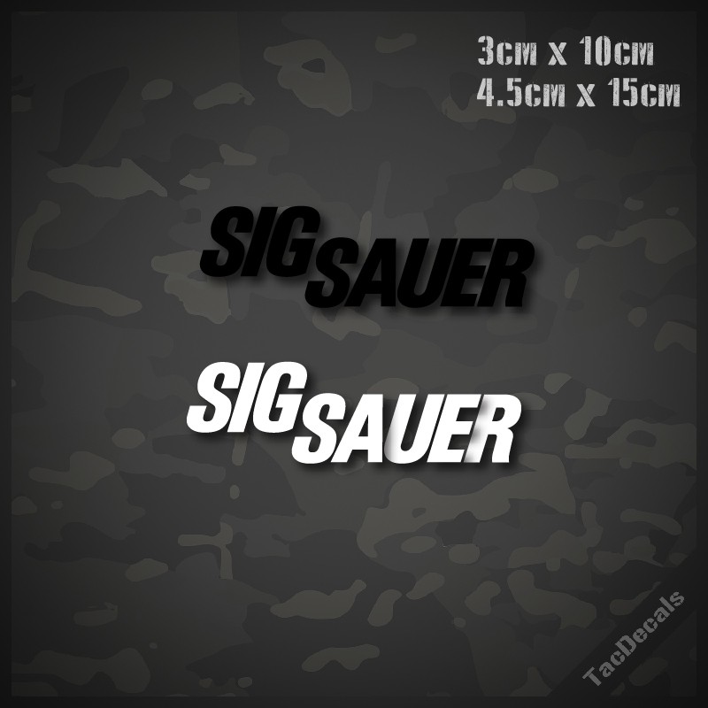 สติกเกอร์ SigSauer สติกเกอร์ติดรถยนต์ กล่อง