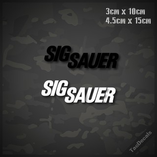 สติกเกอร์ปืน SigSauer สติกเกอร์ติดรถยนต์ กล่องปืน