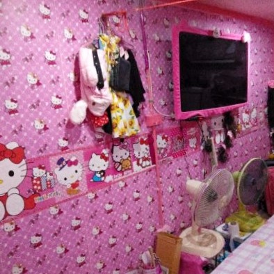 (ส่งด่วน มีโค้ดลด) Wall Kip วอลเปเปอร์ คิตตี้ ติดผนัง สติ๊กเกอร์ มีกาวในตัว ติดเองได้ - รูปที่ 2