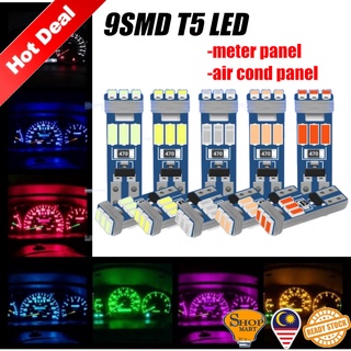 แผงแดชบอร์ดหลอดไฟ Led T5 Led 9 Smd 3012 W3W สําหรับรถยนต์