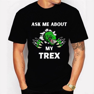 เสื้อยืดแขนสั้น พิมพ์ลายไดโนเสาร์ Ask Me about My Dinosaur สีดํา แฟชั่นฤดูร้อน สไตล์ฮาราจูกุ สําหรับผู้ชาย และผู้หญิง