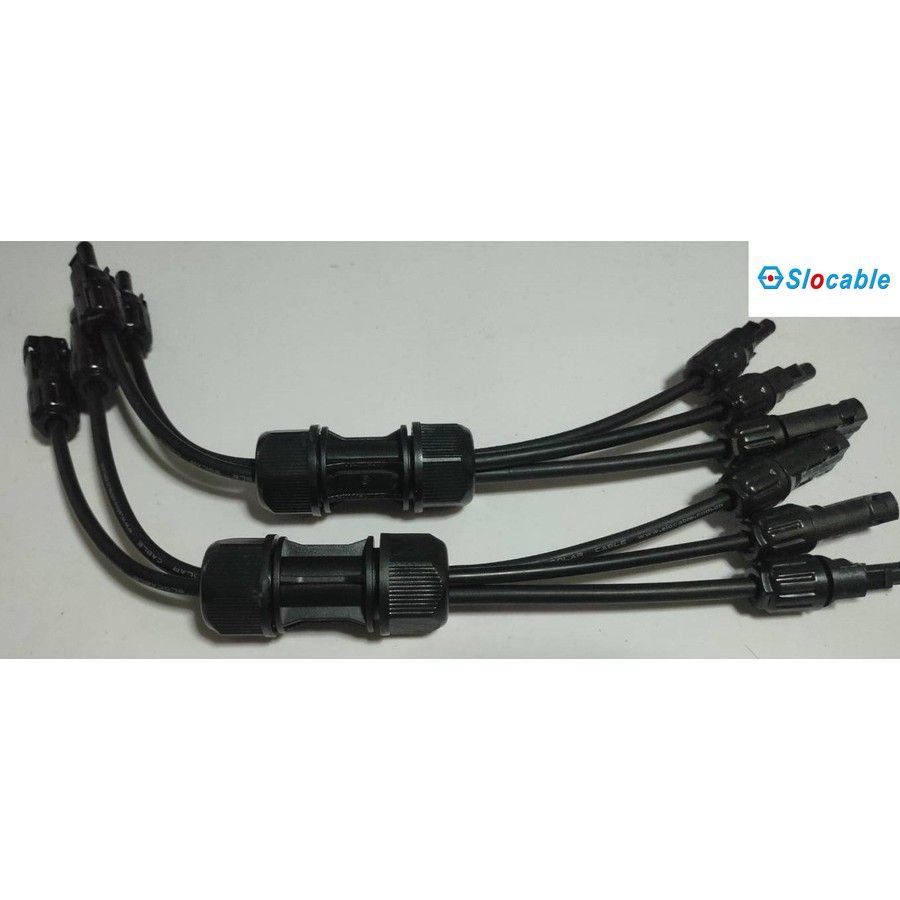 SOCABLE MC4 สายสาขา Y 50A แผงโซลาร์เซลล์ 1M-2/3/4F 1F-2/3/4M MC4XN-2/3/4-1