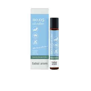 SabaiArom NO.5 Breathe Well Essential Oils Spot Roller สบายอารมณ์ ลูกกลิ้งน้ำมันหอมระเหย เพื่อความโปร่งสบาย