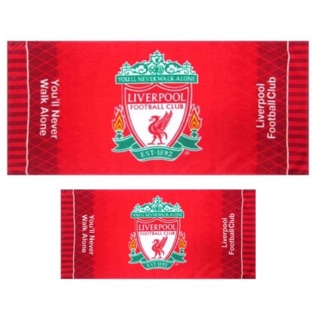 **ลิขสิทธิ์แท้** ผ้าเช็ดหน้า + ผ้าเช็ดตัว ลาย ลิเวอร์พูล Liverpool FC Towel Set