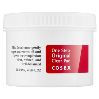 (พร้อมส่ง) COSRX - One Step Original Clear Pad แผ่นเช็ดหน้าลดสิว (70 แผ่น/กล่อง)