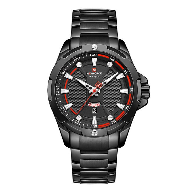 นาฬิกา Naviforce รุ่น NF9161M สีดำ ของแท้ รับประกันศูนย์ 1 ปี ส่งพร้อมกล่อง ราคาถูกที่สุด #NF NF9161