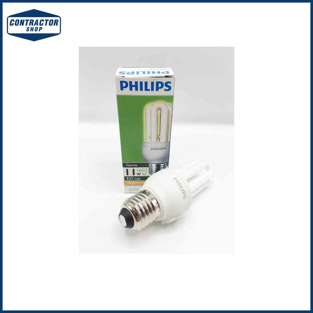 Philips Genie 11W หลอดตะเกียบประหยัดไฟ
