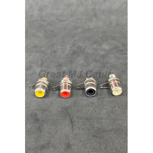 แจ็ค RCA ตัวเมีย ติดแท่น JACK RCA ตัวเมีย หัวแจ็ค RCA ตัวเมีย แจ็คอาร์ซีเอตัวเมีย ติดแท่นแอมป์รถยนต์