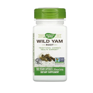 Natures Way, Wild Yam Root 425 mg 100 Vegan Capsules