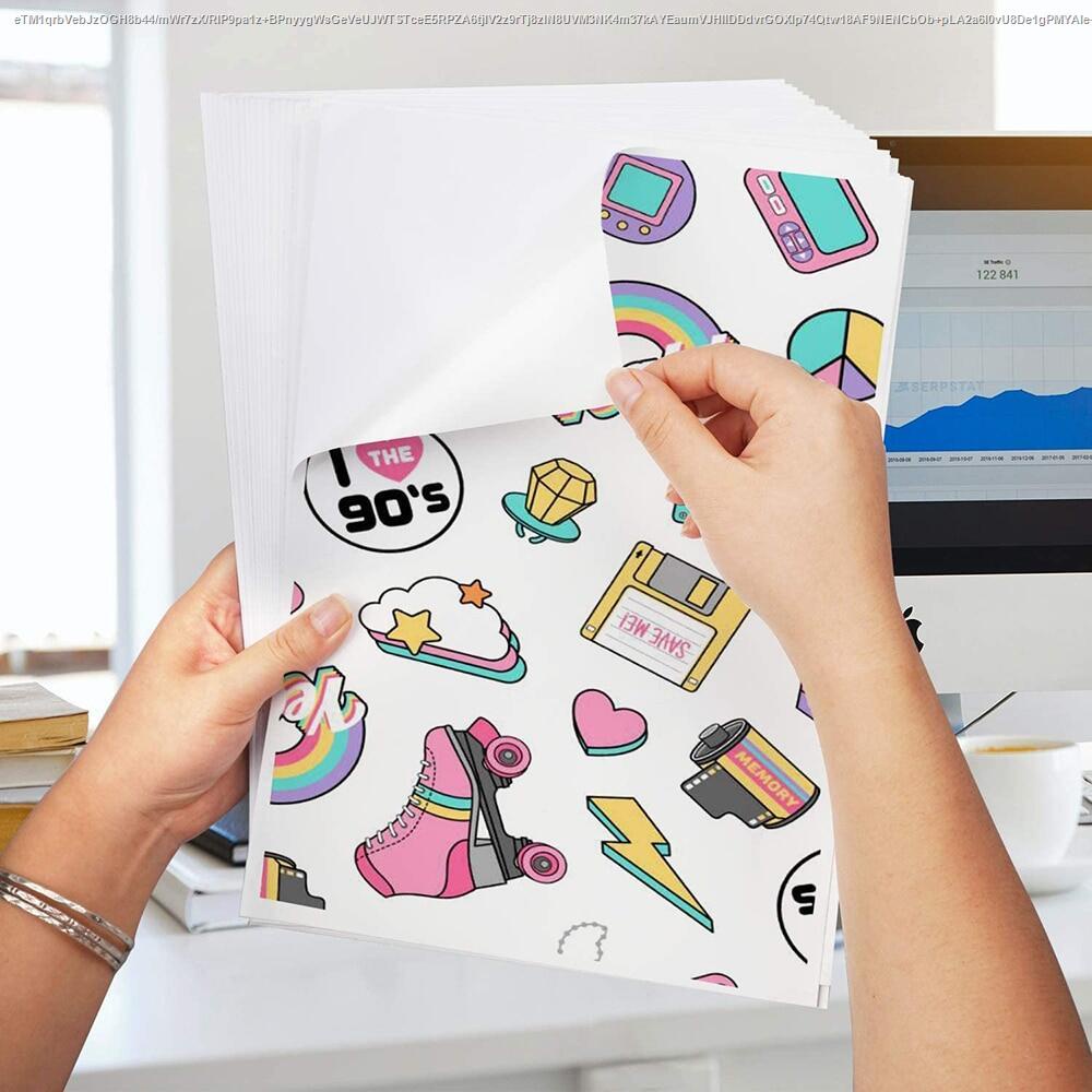 Unismar 60/100 Sheets A4 Matte Printable Vinyl Sticker Paper Waterproof ...