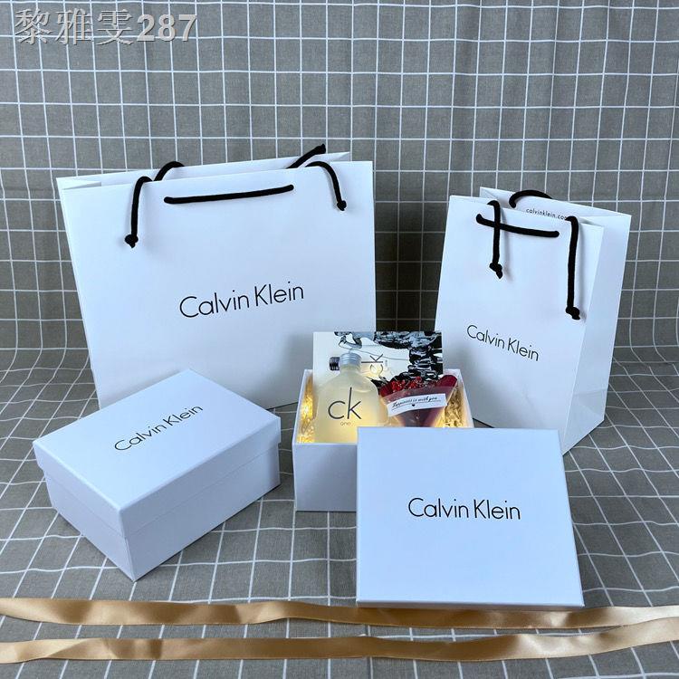 Calvin Klein กระดาษ ถุงบรรจุของขวัญ ถุงบรรจุภัณฑ์ช้อปปิ้ง CK การให้ของขวัญ