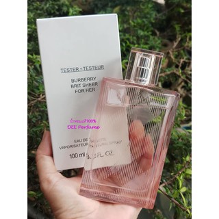 น้ำหอม  Burberry Brit Sheer 100มิล/กล่องเทสเตอร  น้ำหอมแท้100%