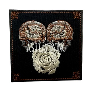 As I Lay Dying ตัวรีดติดเสื้อ อาร์มรีด อาร์มปัก หมวก กระเป๋า แจ๊คเก็ตยีนส์ Hipster Embroidered Iron on Patch  DIY