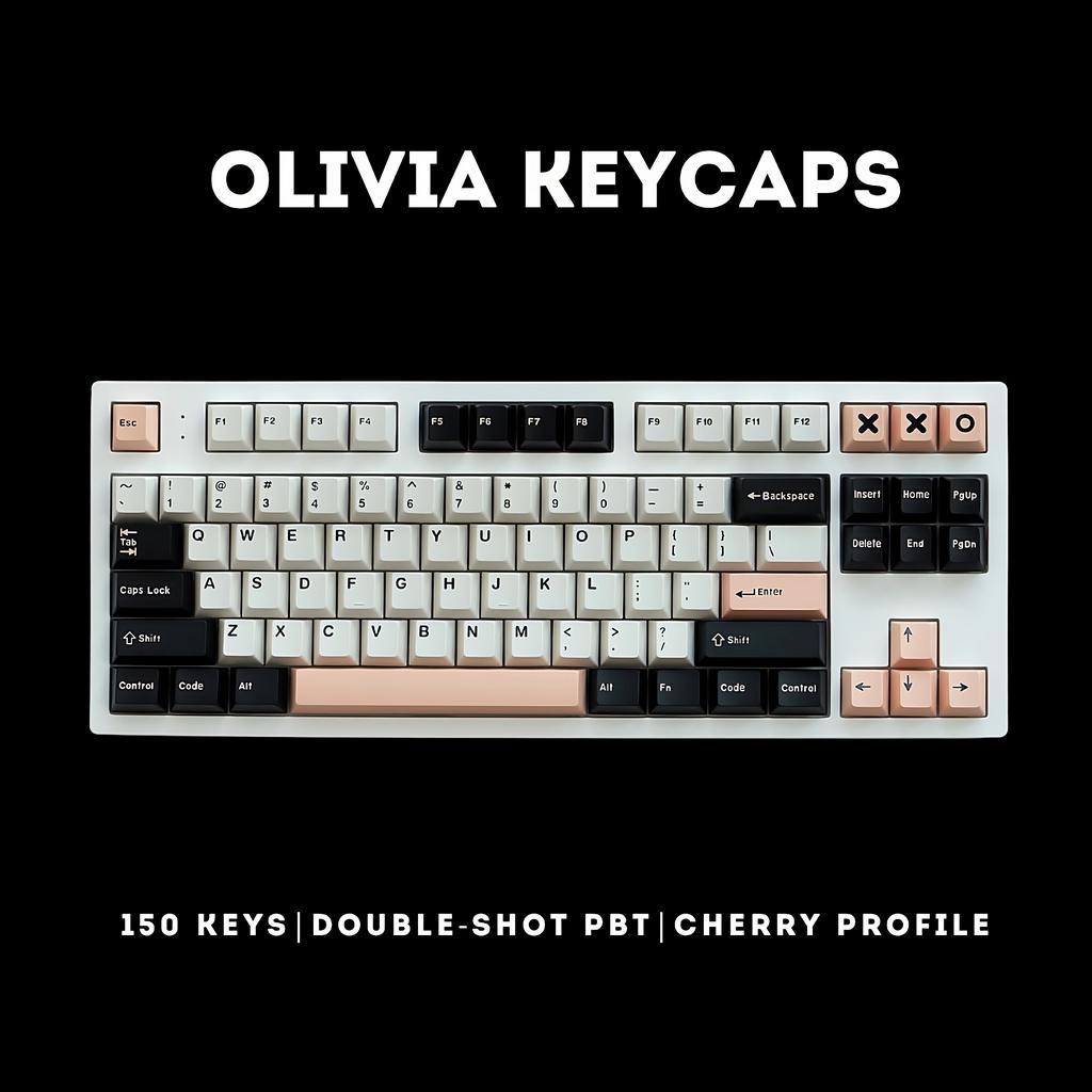 [ TECHINEER ] Olivia Doubleshot PBT 150 Cherry Profile Keycaps