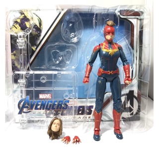 CAPTAIN MARVEL ZD TOYS Endgame Ver.(แท้)  Action Figure 16.5 cm