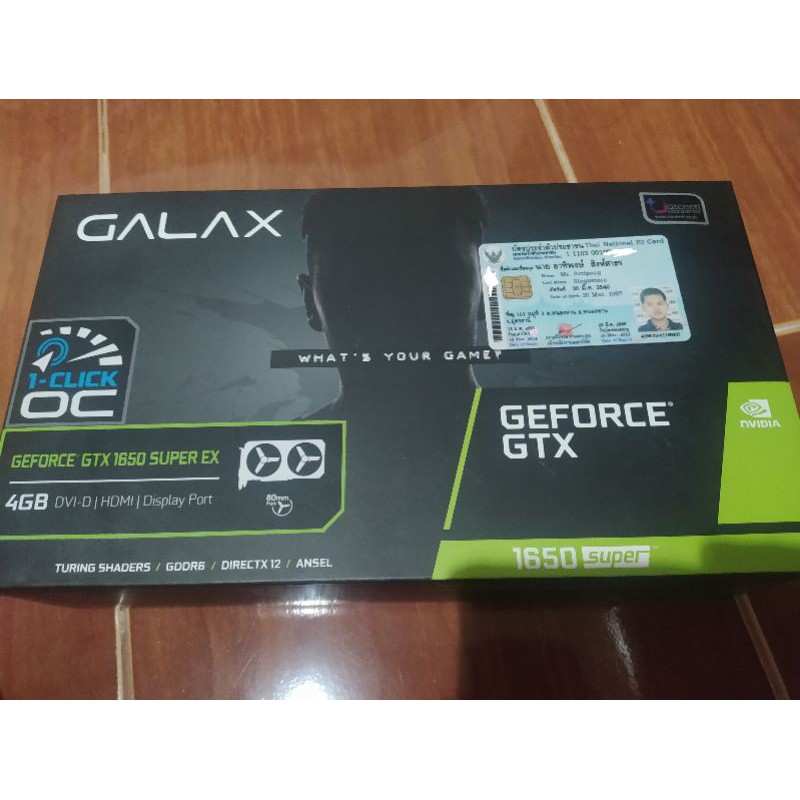 การ์ดจอ Galax 1650SUPER  EX4GB