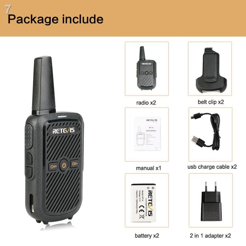 hot 2020new【Retevis RT15】วิทยุสื่อสาร 5W Walkie-Talkie High Power 400 ...